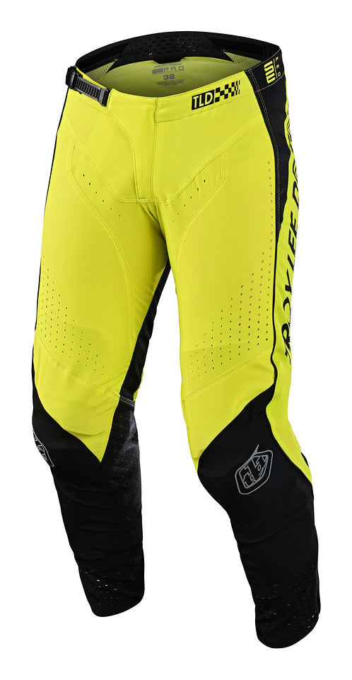 Pantalón Troy Lee Designs Se Pro Moto Drop In Black / Glo Yellow